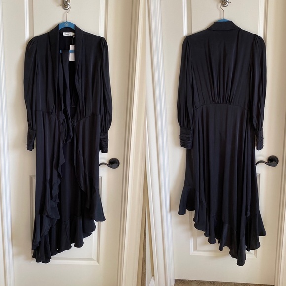 Zimmermann silk wrap midi dress with a flaw - Picture 3 of 5